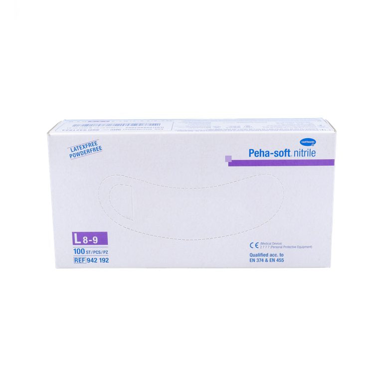 GUANTES NITRILO L Azul 100 U