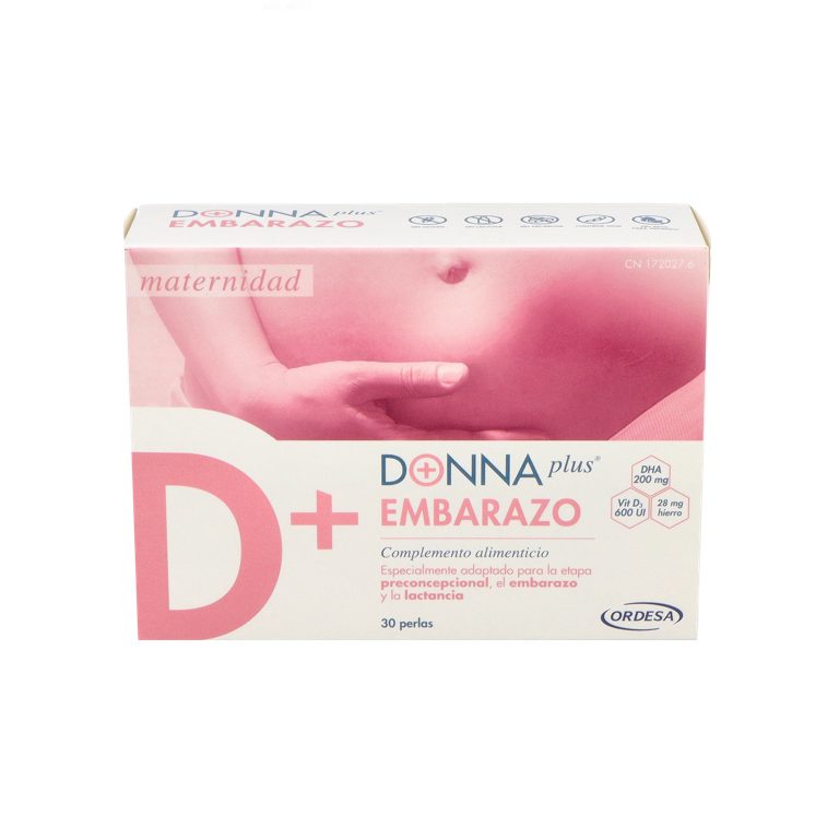 DonnaPlus Embarazo 30 perlas, Complemento alimenticio para el