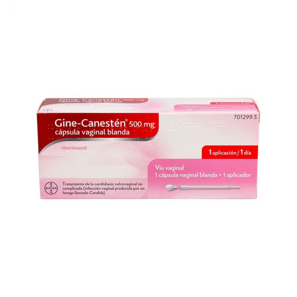 GINE-CANESTEN 500 MG 1 CAP VAGINAL BLAND