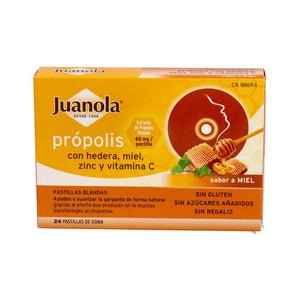 JUANOLA PROPOLIS SABOR MIEL 24 GOMINOLAS