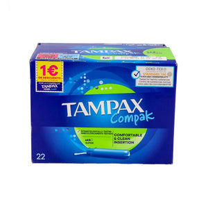 TAMPAX COMPAK SUPER 22 U