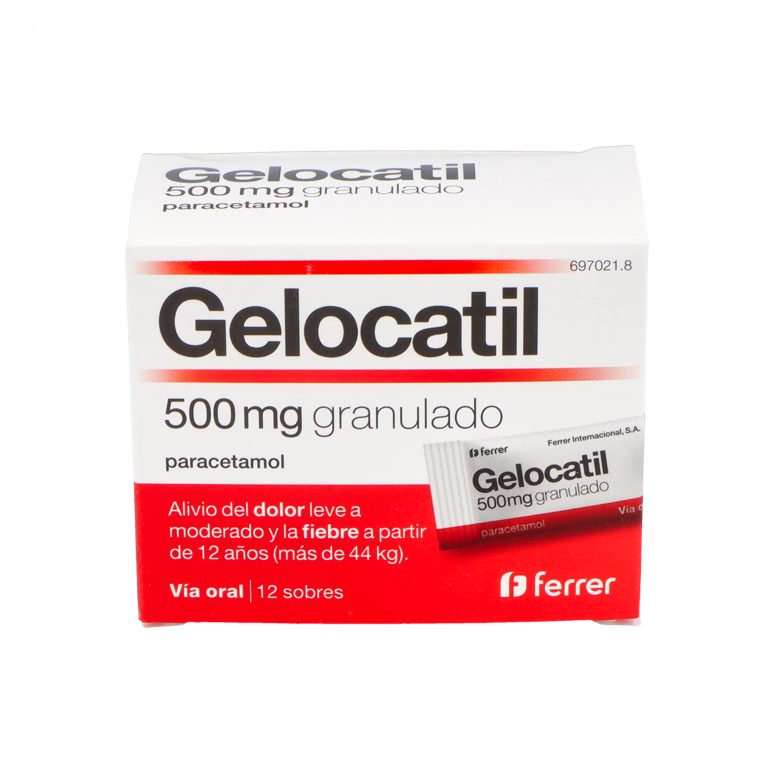 GELOCATIL 500 MG GRANULADO 12 SOB