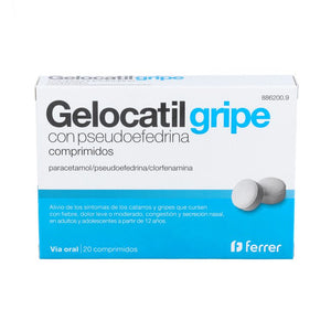 GELOCATIL GRIPE C PSEUDOEFEDRINA 20 COM