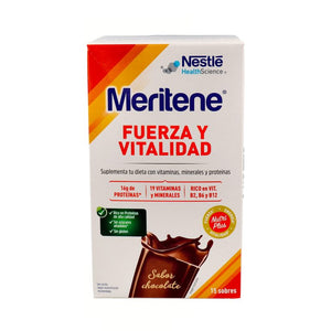MERITENE FUERZA Y VITALIDAD CHOCOLATE 15 servicios