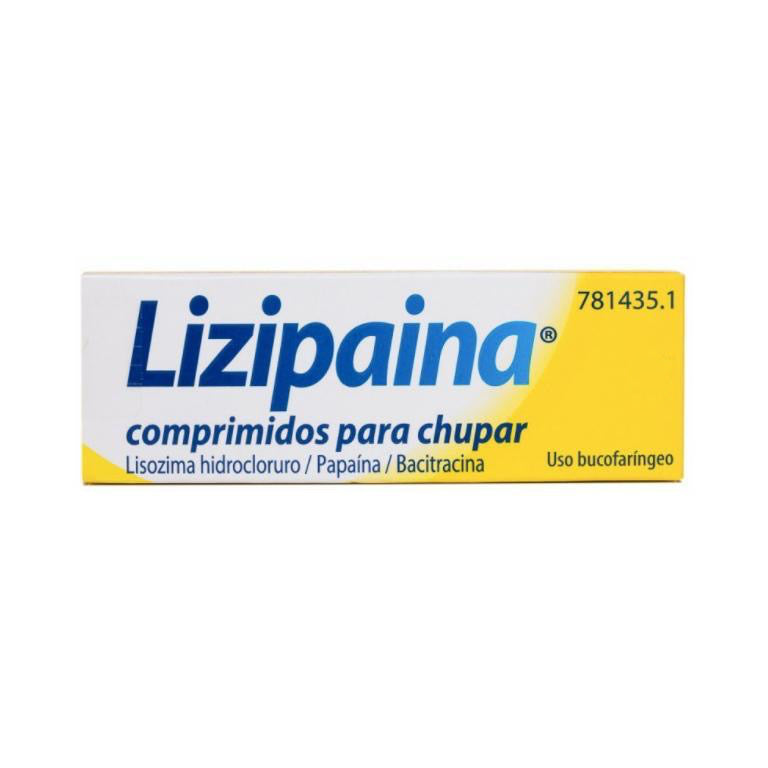 LIZIPAINA CLORHEXIDINA/BENZOCAINA 5MG/2,5MG 20 COMPRIMIDOS PARA CHUPAR
