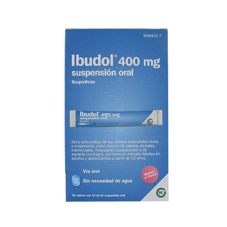 Ibudol 400mg 20 Sobres