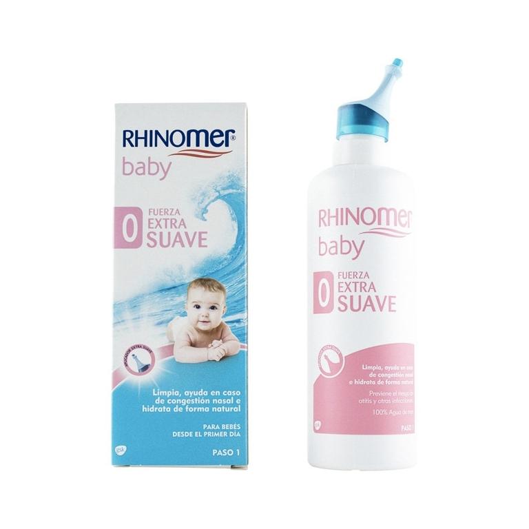 Rhinomer Baby Spray Nasal 100% Agua de Mar de Origen Natural, Fuerza Extra  Suave Para Bebés, 115 ml : : Bebé