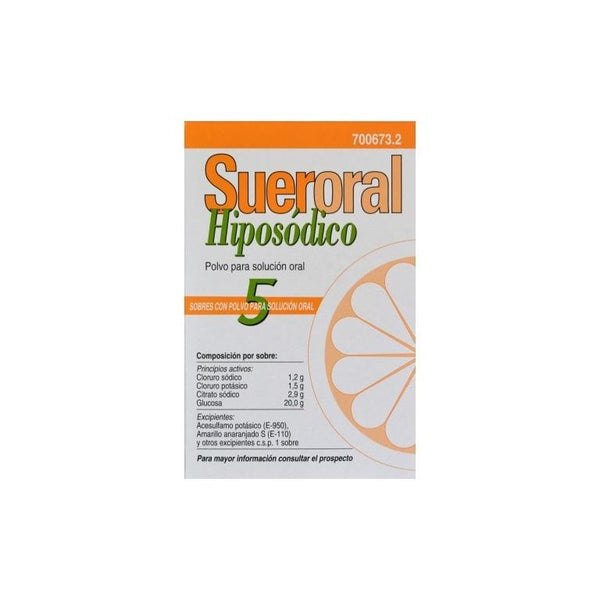 SUERORAL HIPOSÓDICO POLVO PARA SOLUCIÓN ORAL 5 SOBRES